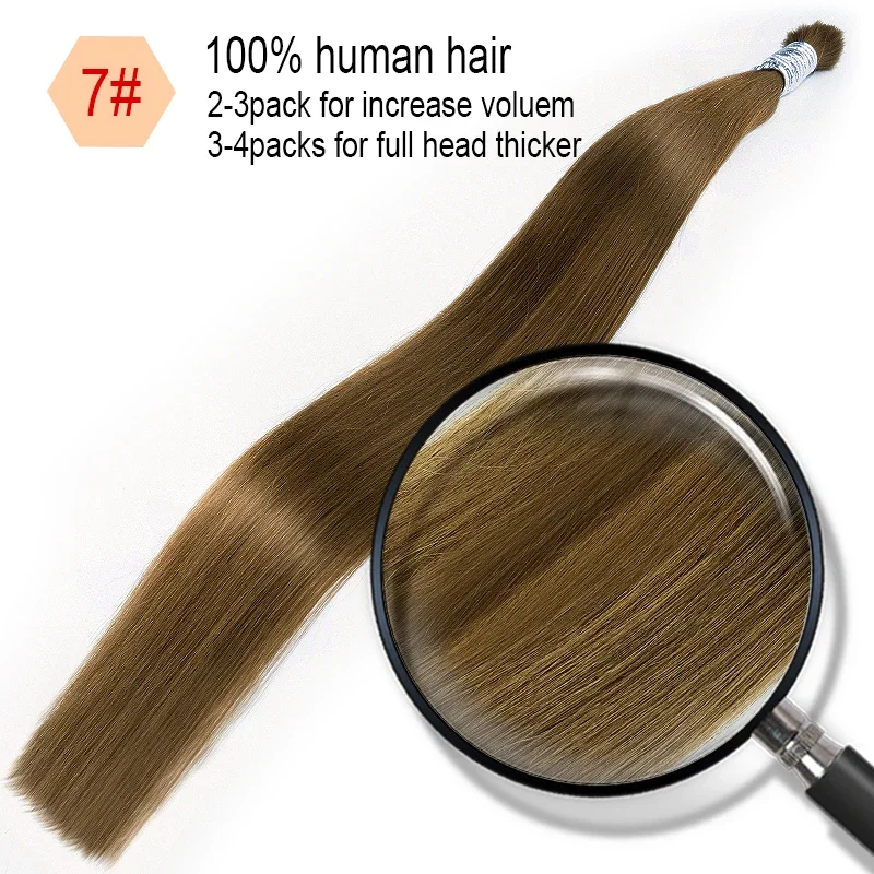 Extension sfuse di capelli umani vergini al 100%, 1b 613, capelli biondi sfusi 10a, tessitura per trecce_voghion.com