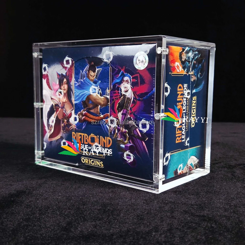 riftbound booster box case League of Legends TCG: Set One Origins The Wandering Collector Riftbound League of Legends Origins Booster Box Origins Riftbound Booster Box Acrylic Case
