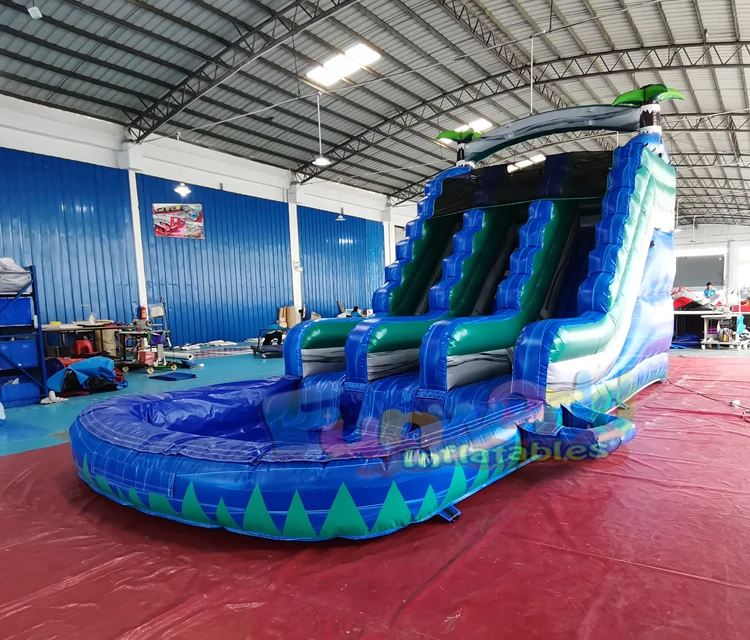 Inflatable Slide Inflatable Water Slide with Swimming Pool for Water Game