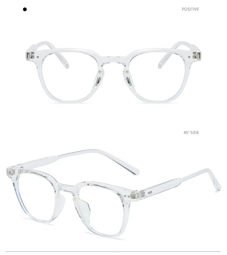 Montures de lunettes optiques pour hommes, très populaires, avec filtre anti-lumière bleue et motif uni._voghion.com