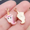 1 21x9x1mm-25167--unicornio rosa con goteo de aceite