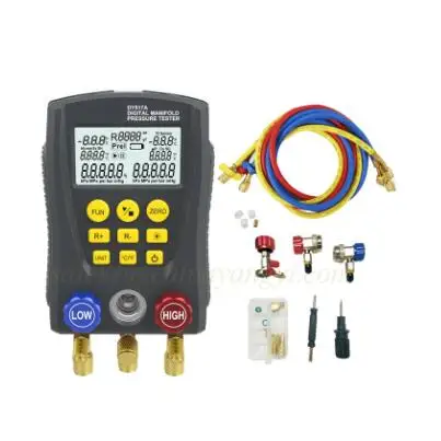 Digital Manifold HVAC Gauges Set for Car Air Conditioning Digital ...