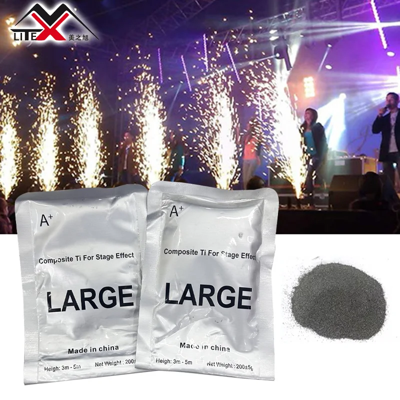 200g Ti Powder Cold Sparkler Machine Refills Powder Dust Inside for Wedding Spark Machine