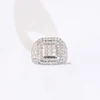 Moissanite blanc-argent