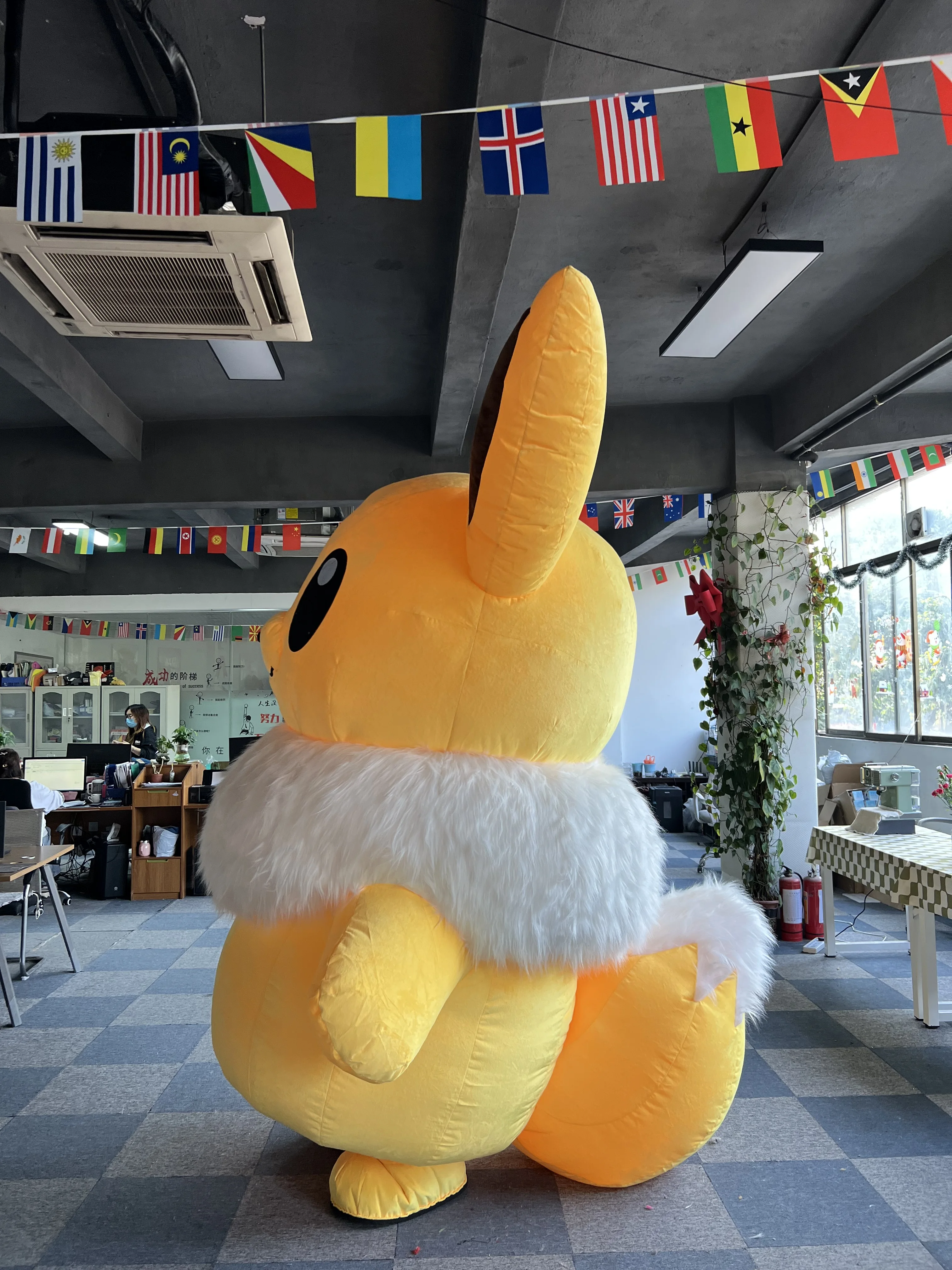High Quality 2m 2.6m Custom Inflatable Unisex Adult Pikachu Mascot Costume Furry Design Outdoor Cartoon Character Costume