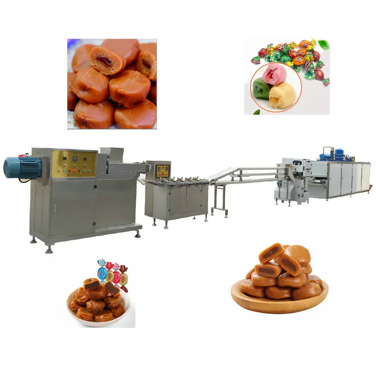 Full Automatic Soft Candy Making Machines Caramel Toffee Candy Depositing Production Line with CE Certificate