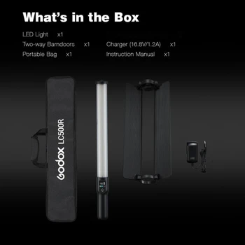 Godox LC500R RGB Full Color LED Rod Light Portable Handheld Remote Control Fill Light detail image