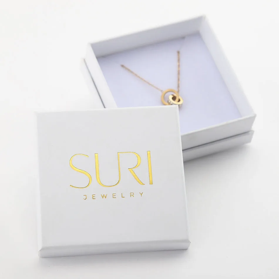 Luxury Wedding Jewelry Box for Girls | Customizable Cardboard Bijoux Case | Factory Wholesale Necklace Gift Packaging