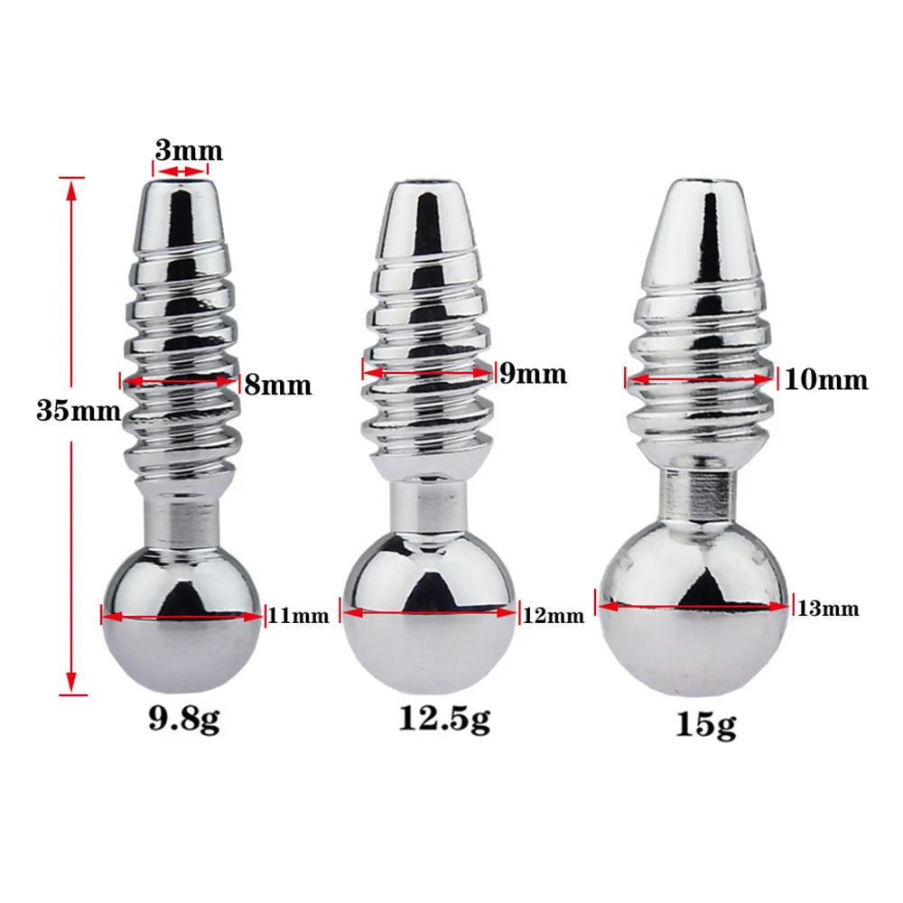 metalen penis plug 5 Size Male Hollow Urethral Stretcher Sound Dilator Metal Penis Plug  Enhancer