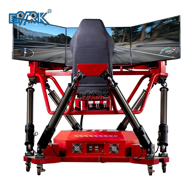 360 Degree Rotating Dynamic Simulator 6 Dof 3 Screen Motion Car Racing Driving Game Machine Car Game for Sale