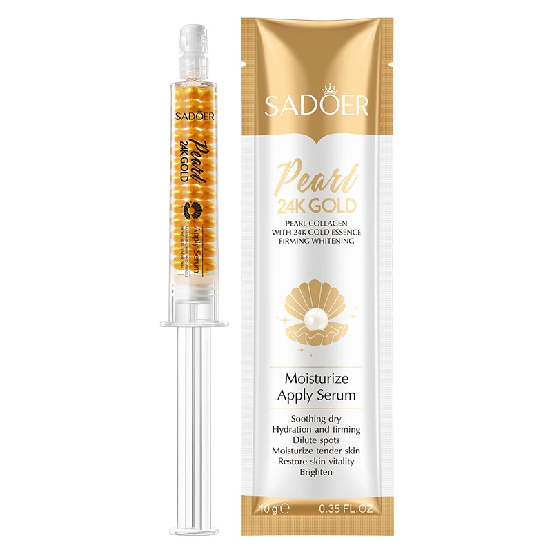SADOER 24K Gold Pearl Collagen Serum - Anti-Wrinkle, Lightening