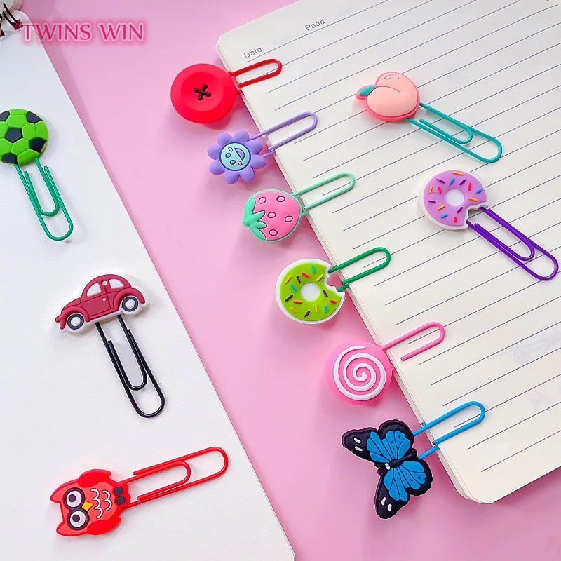 50 stuks kleurrijke paperclips met dierenmotief, cartoon, moderne