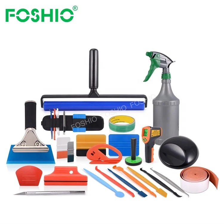 Embossed Imprint Custom Logo Service Felt Vinyl Squeegee Car Tools