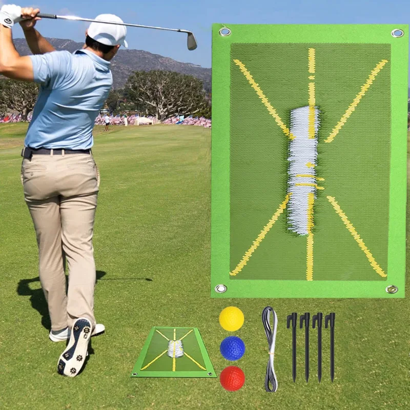 Custom Golf Track Mat Golf Driving Range Golf Hitting Mat Indoor Practice Training Mat For Swing