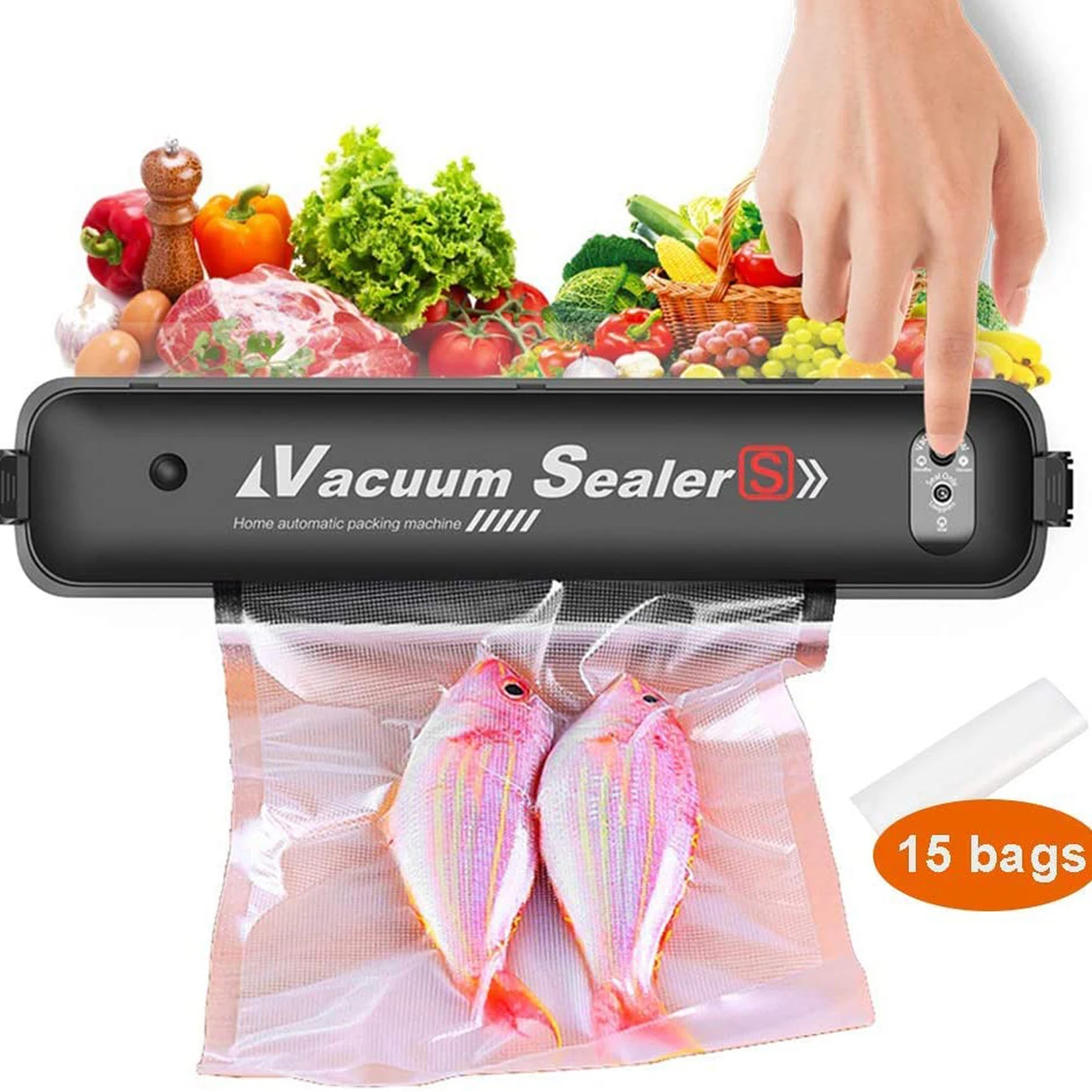 Commercial Vacuum Sealers Food  Commercial Vacuum Sealer Machine - 90w  Kitchen Food - Aliexpress