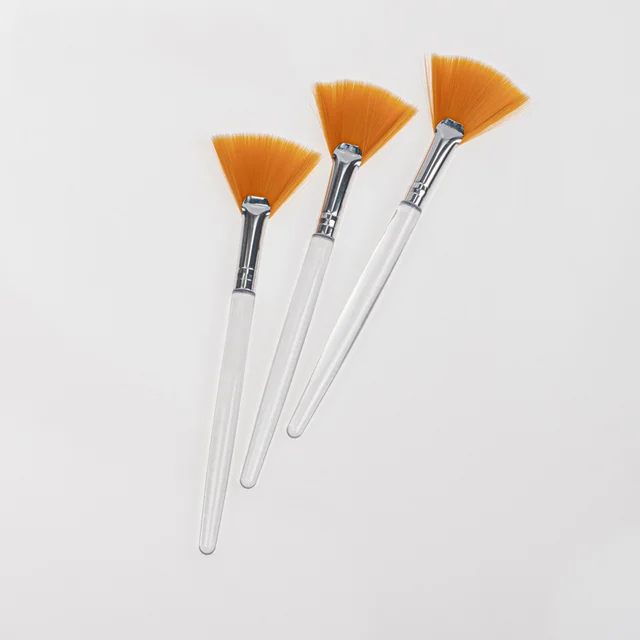 Cosmetic Makeup Skincare Tools Acid Brushes Soft Facial Applicator Brushes Fan Brush for Mud Cream