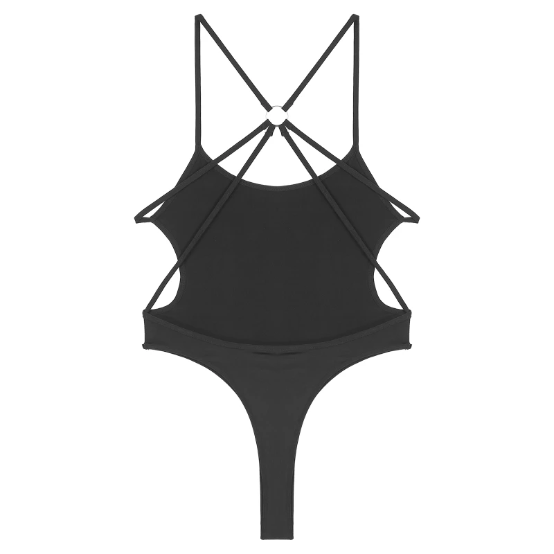 Sexy Womens One-piece Swimsuit Monokini Swimwear Strappy Backless ...
