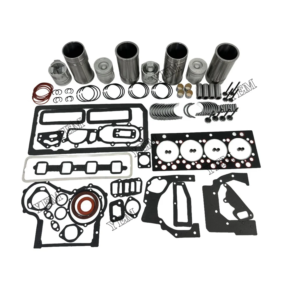 YD4102 Cylinder Liner and Gasket Kit With Bearing Valve Guide for Yangdong Excavators OEM Engine Parts