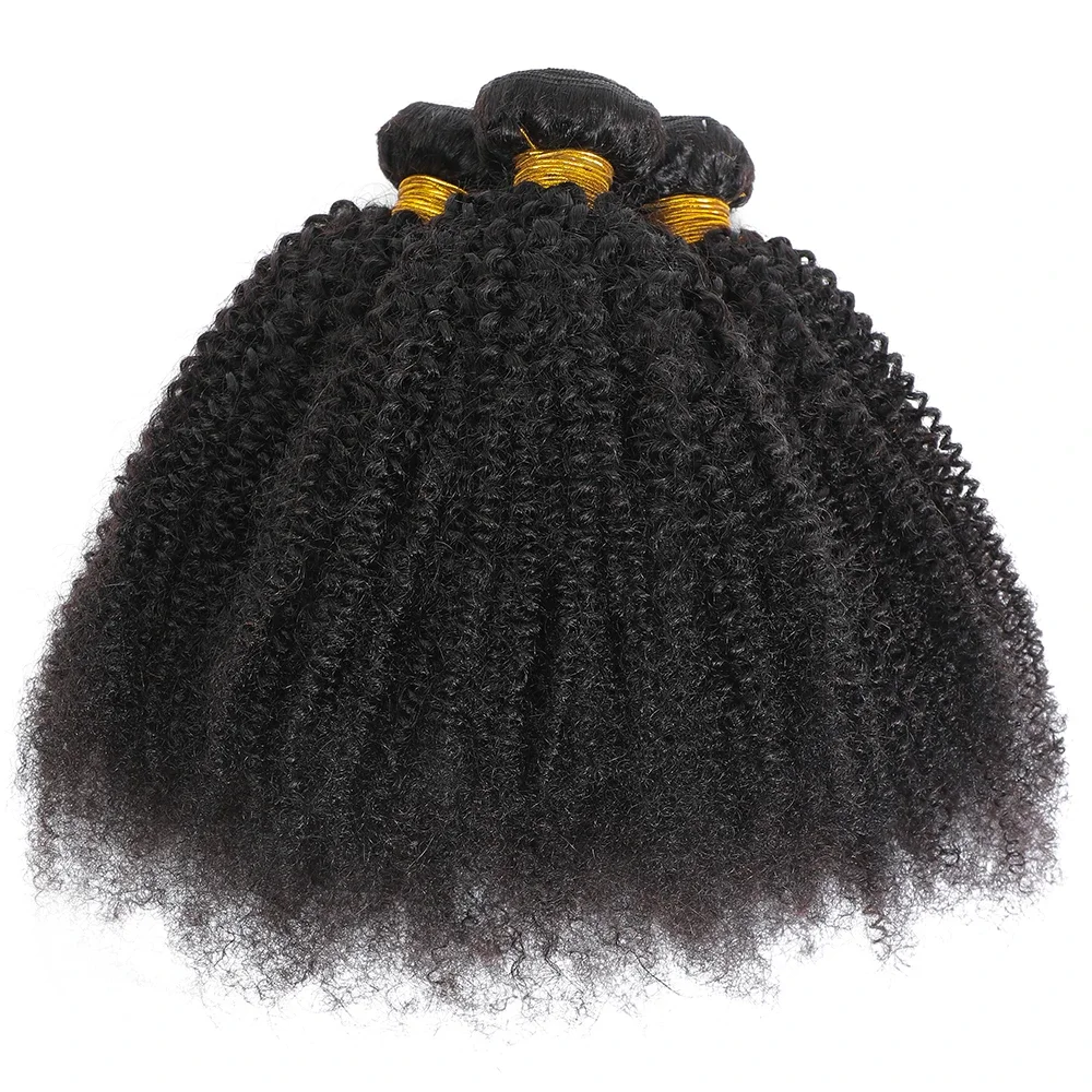 Mongolian Afro Kinky Curly Bundles Human Hair Extensions 4c Unprocessed Virgin Weave Jerry Curl_voghion.com
