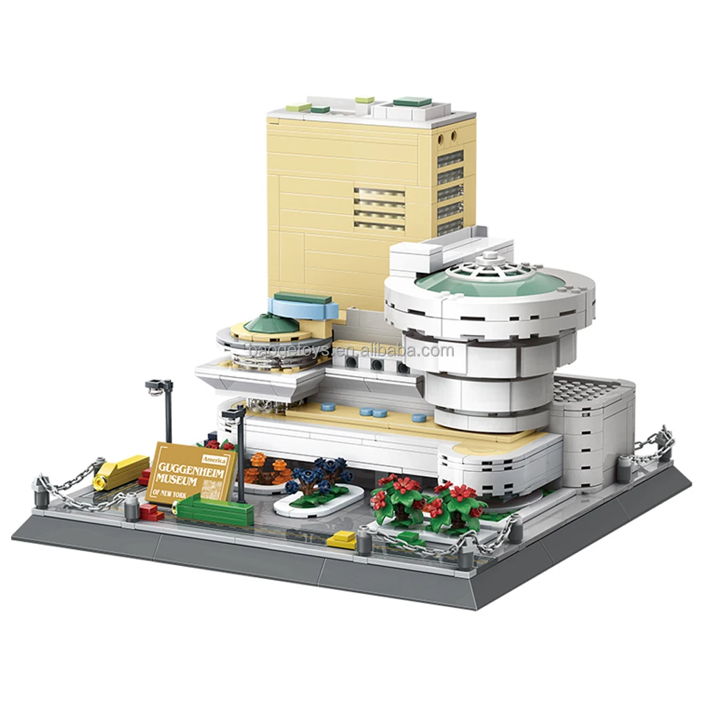Construction Games Master of Architecture Building Blocks Toy 3d Architectural Model Architecture Guggenheim Museum Sets Toys