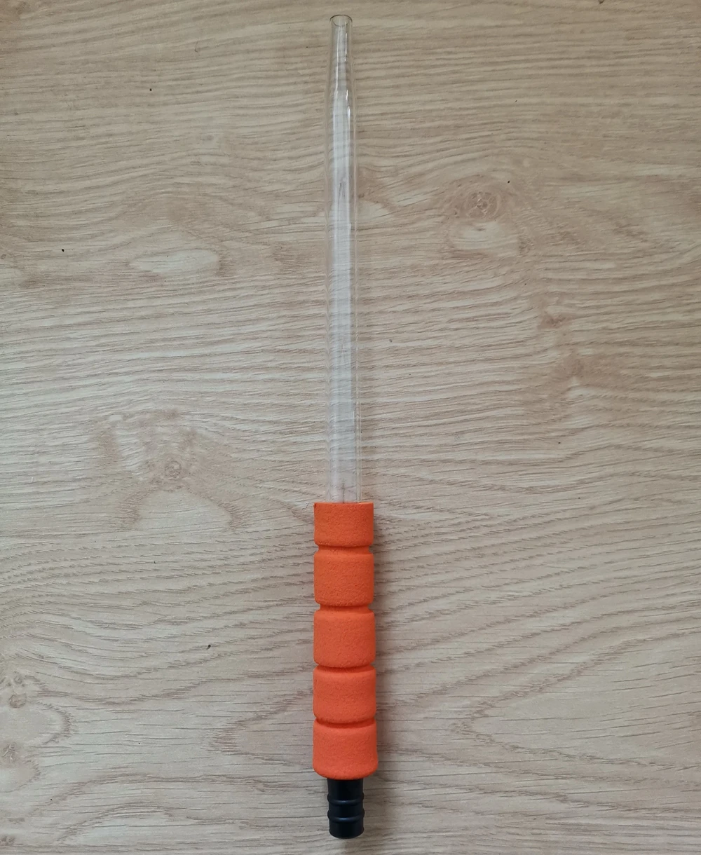 Factory Saudi Arabia Mixed Colors Foam Grip Glass Pipe Plastic Disposable Shisha Hose Hookah Hose