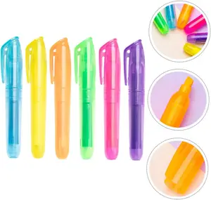 Selling Small MiniMarker Convenient Highlighter Plastic Pen With Customized Printed Logo for Child Office Stationery