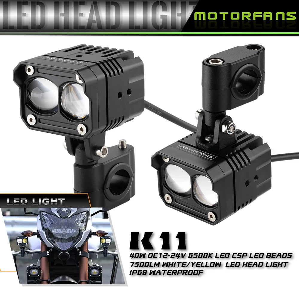 K11 80W LED Mini Driving Light for Motorcycle 10000Lm Spot Light 6000K LED Light for Car Accessories