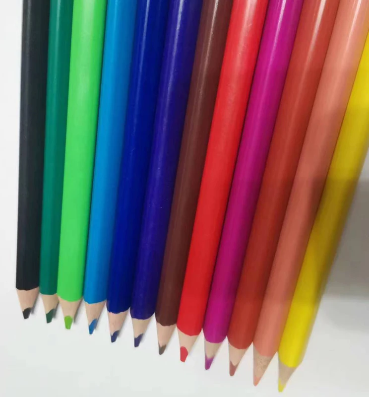 Custom logo Pencils Jumbo Color 4mm Lead for Plastic Pencil Lapiz