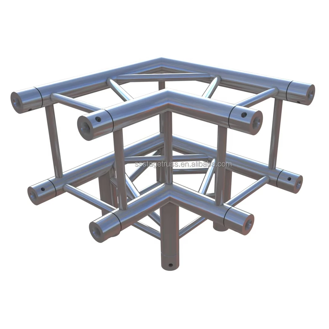 290mm Aluminum Spigot Truss 3-Way 90° Corner Truss Corner Truss Lifting Tower Lighting Stage Connection Accessories