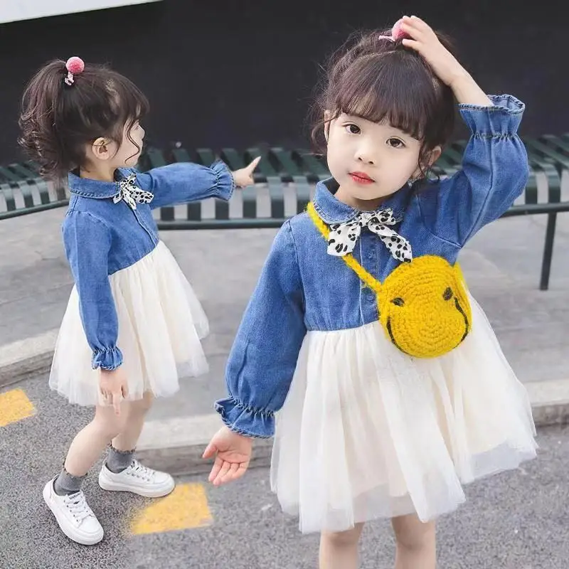 Toddler Girls Long Sleeve Frill Trim Collar Button - Temu