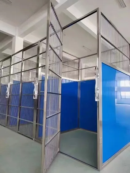 Veterinary Stainless Steel Gate extreme Kennel Rod Door Animal Dog Kennel and Runs Dog Boarding Kennel Gate
