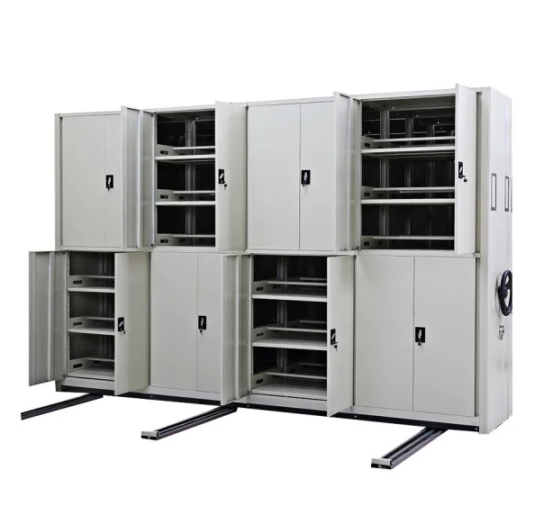 Special Archive Filing Cabinets Archive Metal Cabinet with Sliding Track Rolling File Dense Cabinets
