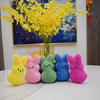 15cm Peeps Plush Bunny Rabbit Peep Easter Toys Simulation Stuffed Animal Doll for Kids Children Soft Pillow Gifts Girl Toy