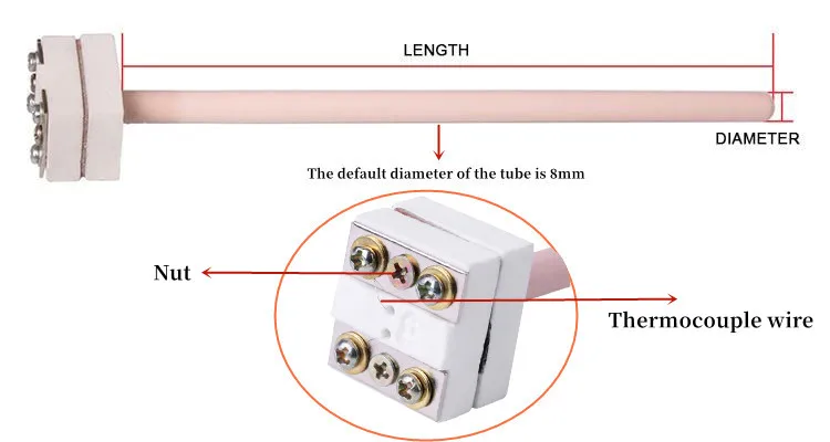 Platinum Rhodium Probe Temperature Sensor