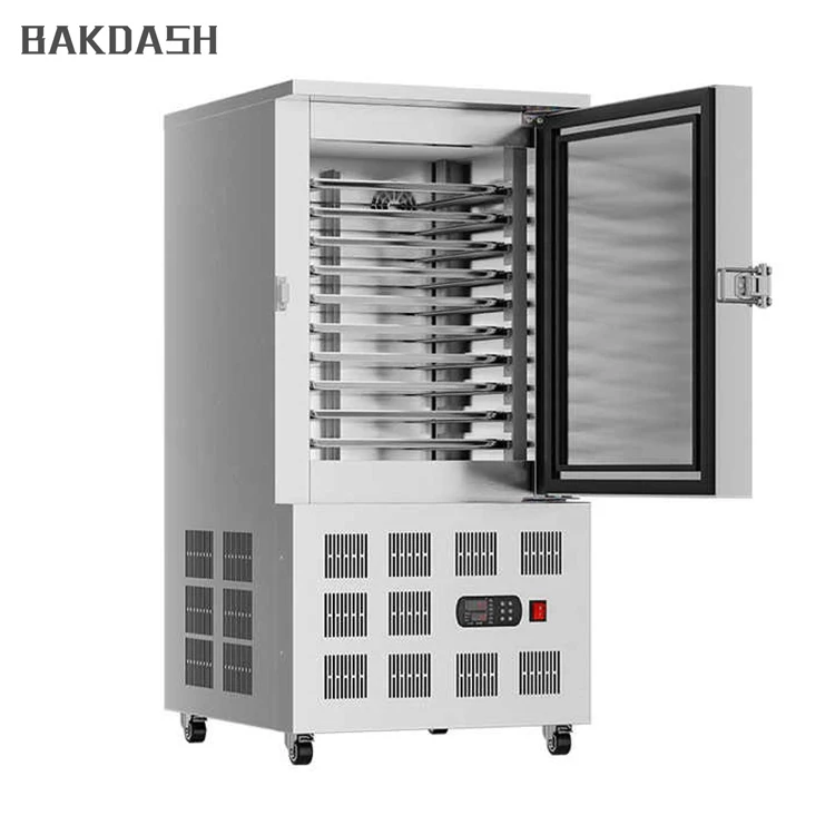 Fruits Food Freezing Storage Machine Fast Eutectic Plate Freezer Commercial 2 Door Blast Quick Freezer