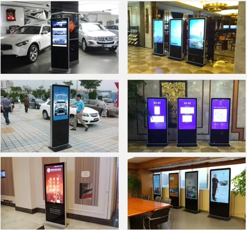 2024 best selling digital signage 32 45 55 65 inch lcd cms digital signage and display software touch screen kiosk floor standin factory