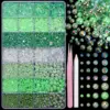 28 grille vert + perle