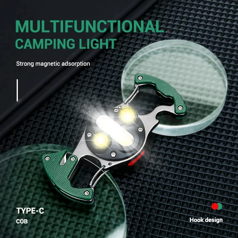Factory Directly Hiking Gear Cob Keychain Work Light Pocket Flashlight Bright Flashlight for Adults