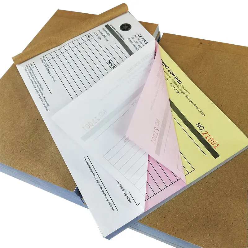 A Grade Custom Printing Carbonless Invoice Restaurant Guest Checks Receipt Towing Company Register Report Paper Order Form