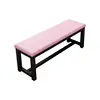 Black steel frame with pink upholstered panels [Upgraded Version]