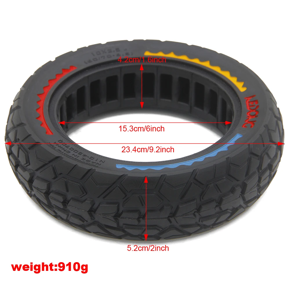 10 Inch tubeless tire Honeycomb Airless 10x2.5 Scooter Tires for Nine Bot G30 Max Electric Scooter Accessories elektroroller