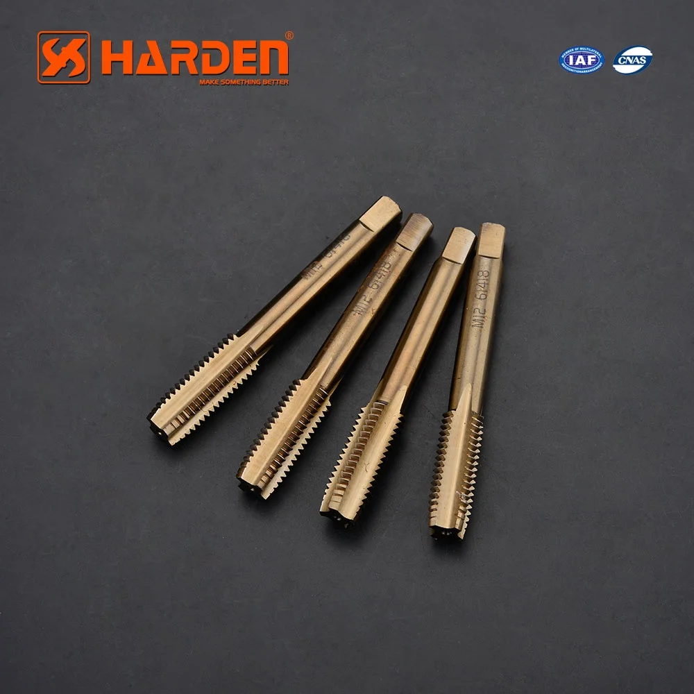 HARDEN Professional M35 High Speed Steel Standard Metric Thread Tap Set Hand Threading Taps for Machinery Customizable OEM