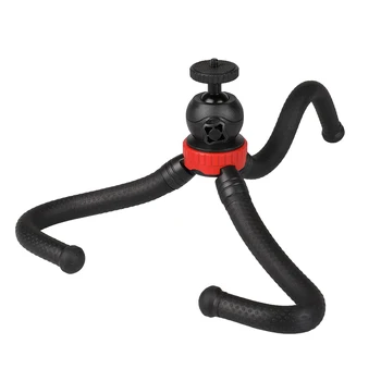 Multifunctional Mini Selfie Stick Flexible Octopus Phone Holder for Camera Tripod Live Support Video Watching Aluminium Material detail image