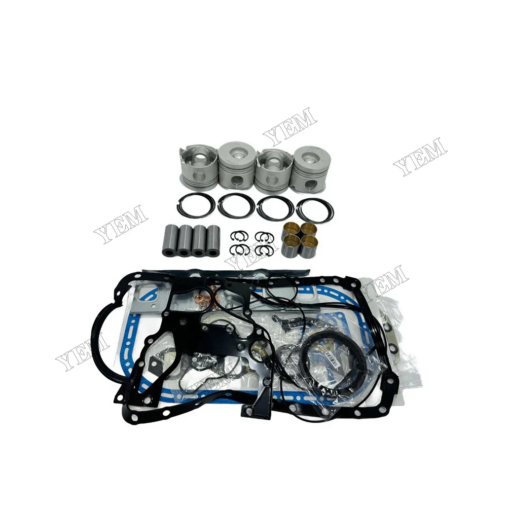 For Isuzu 4JA1 Rebuild Kit With Piston Ring Gaskets Diesel Engine Spare Parts 6