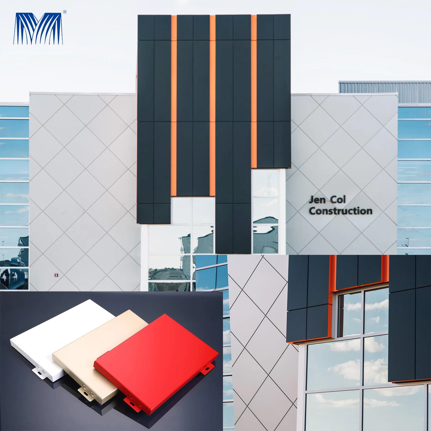 Vertical Composite External Aluminium for Building Acp Sheet Metal Paneling Paneles Exterior Cladding Decorative Wall Panels