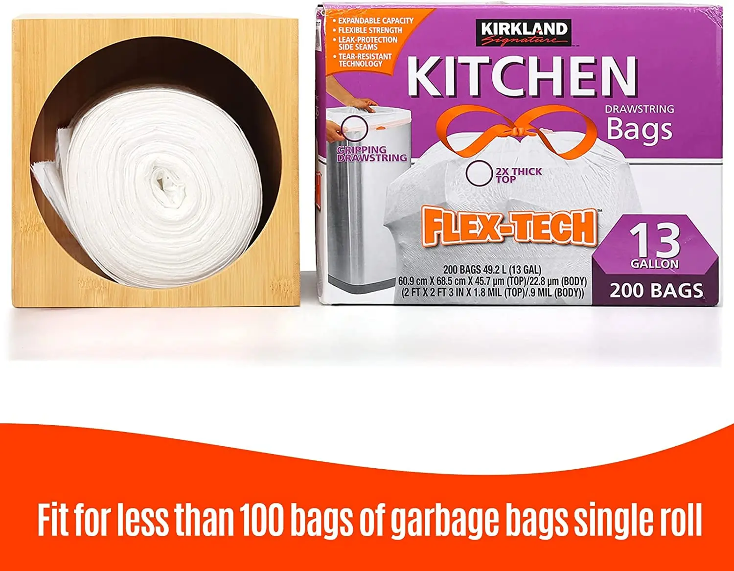 Extra Large Trash Bag Organizer For Kitchen,Garbage Bag Dispenser Roll
