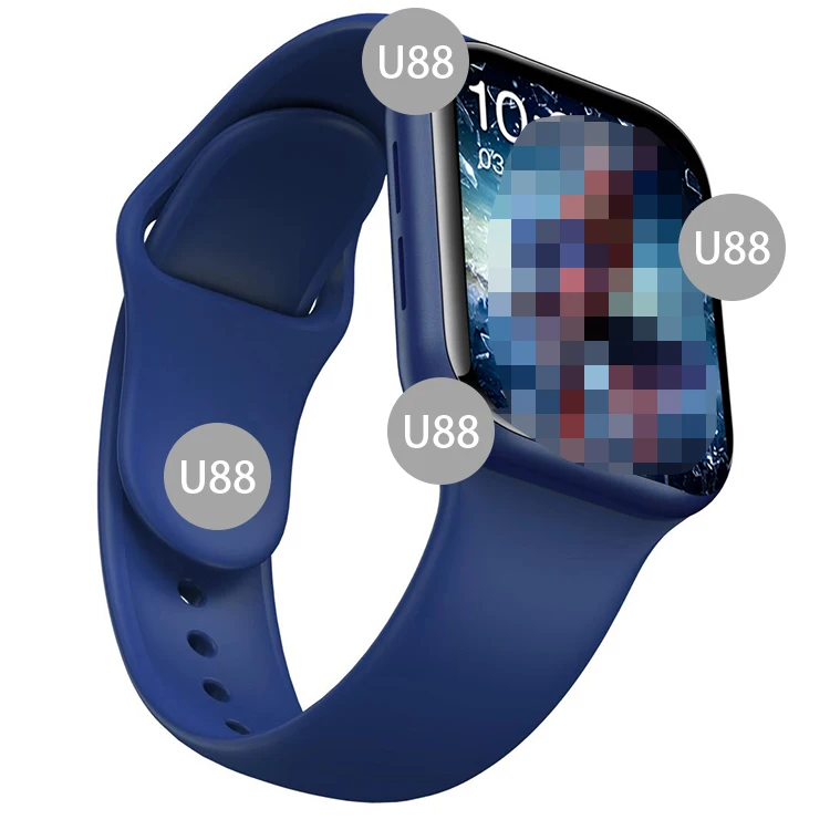 Цифровой умный Силиконовый браслет с голосовым циферблатом U88, модные женские наручные часы 2021