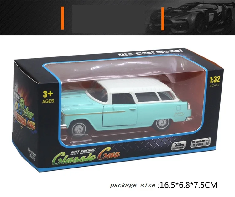 Alloy Pull Back Car Models Metal Diecasts Toy Vehicle 1:32 High Simulation Retro Vintage Car Toy Kid's Gift
