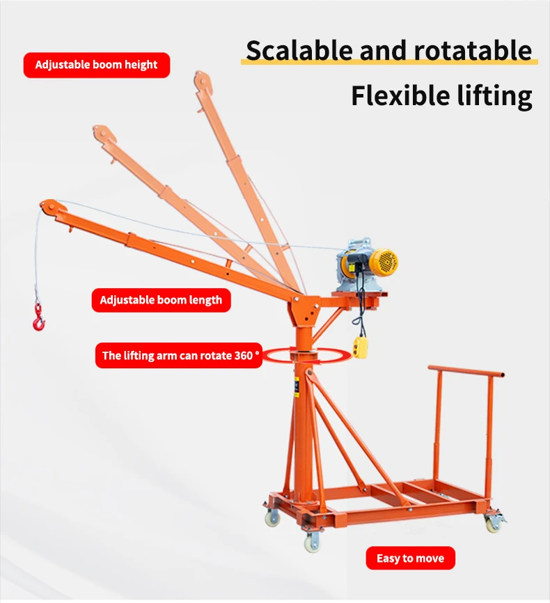 Portable Lifting Rig FUGO Mini Crane - Portable Lifting Equipment 300kg-1000kg