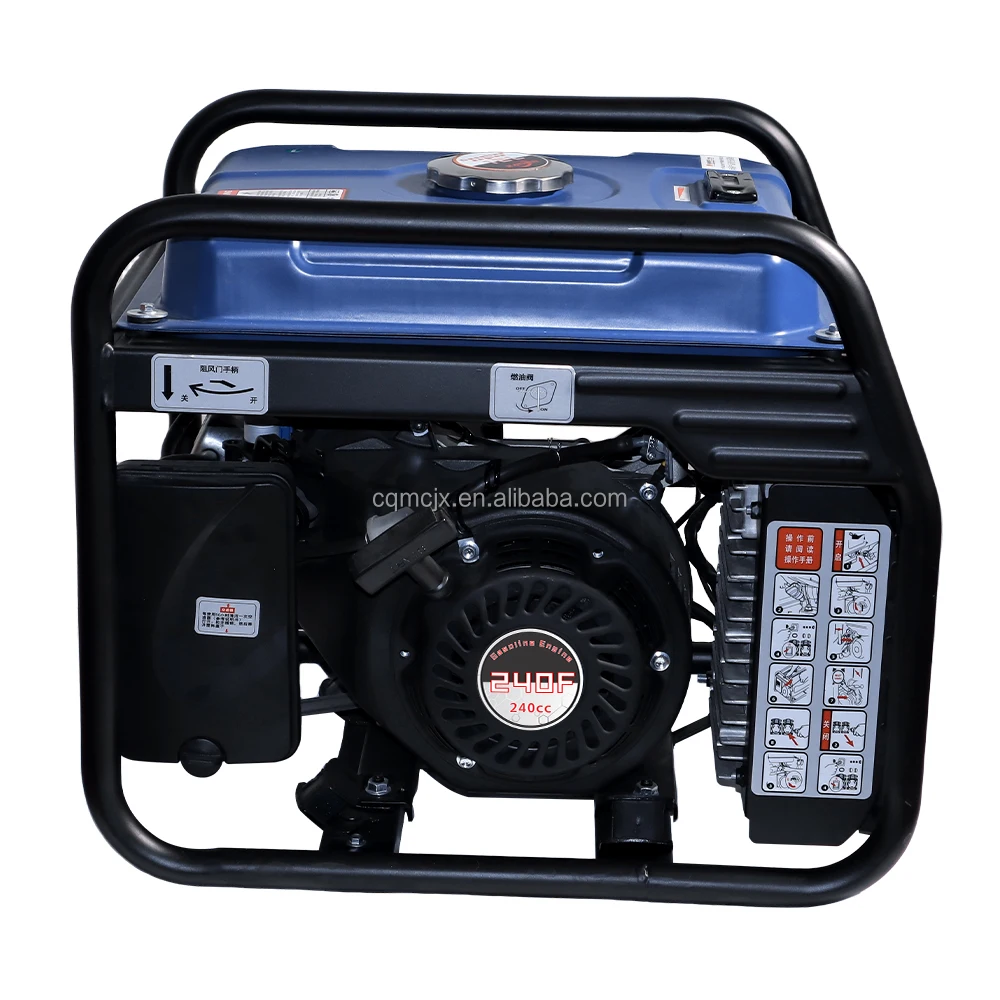 product 220v 230v single phase recoil start petrol generators 5000w open frame inverter generator portable camping open frame power-4
